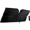 Mokhike Parasole Auto Ombrello 140x79 cm - Parasole Pieghevole per Parabrezza Antiriflesso, Isolamento Termico e Protezione UV per Cruscotto, Universale per Auto, SUV e Berlina