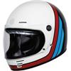Generico CASCO INTEGRALE CUSTOM ORIGINE OMEGA SUMMIT ROSSO E BIANCO LUCIDO TG L 59/60