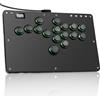 Sehawei Arcade Stick R16 Controller Arcade a 16 tasti per PC/Ps3/Ps4/Switch/Steam, Fight Stick per giochi di combattimento con funzioni RGB e Turbo personalizzate e Hot Swap Nero
