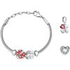 Morellato Drops Bracciale Donna, in Acciaio, Zirconi, Cristalli - SCZ1141