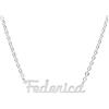 Magic In The Moonlight Magic In The Moonlight Collana Nome Donna In Acciaio 316L | Ciondolo Con Nome Personalizzato | Made In Italy Federica