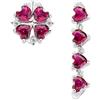 Amen Orecchini da donna di Amen della collezione Quadricuore. Orecchini in argento 925 con zirconi rossi e bianchi rodiato. Misure: Chiusi 8 mm - Aperti lungh.2 cm. La referenza è EMHBR