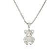 Belachick Retro Collana Uomo Donna Gioielli Ciondolo Pendente Necklace Collana Con Orsetto Carino, Collana Hip Hop Da Donna Con Microborchie