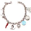 Shopping Cat Bijoux Bracciale Dedicato alla Passione e alla Tradizione Partenopea - Bracciale charms cornetto - Bracciale cuore sacro napoletano - Napoli