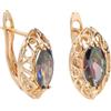 Generic lampada da parete Orecchini a bottone con zirconi naturali Horse Eye 585 Gioielli piercing da sposa in oro rosa luce