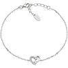 Amen Bracciale Cuore in Argento con zirconi