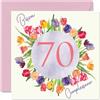 Stuff4 70° Biglietto Auguri Compleanno Donne