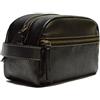 Timberland - Kit da viaggio in pelle resistente, Nero (Nero) - NP0352-08