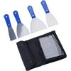 Xjdzineq 4/7 pezzi professionale stucco taglierina vernice raschietto strumento in acciaio inox raschietto metallo per calafataggio vernice strumenti di miglioramento della casa