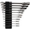 TEKTON Flex Head 12-Point Ratcheting Combination Wrench Set with Modular Slotted Organizer, 11-Piece (1/4-3/4 in.) | WRC95300