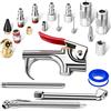 SARDVISA Kit di 20 utensili ad aria, kit compressore d'aria con accoppiatore a connessione rapida NPT da 1/4 e spina, mandrini pneumatici per pneumatici, manometro, ugelli d'aria, raccordi per tubi