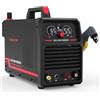 YESWELDER Taglierina al plasma con compressore d'aria integrato, grande display digitale a LED 55Amp 110V/220V Non-High Frequency Non-Touch Pilot Arc Macchina da taglio al plasma CUT-55DS FUSION