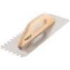 NEO TOOLS Frattone per lisciare, seghettato, spessore lama 0,7 mm, vari design | Manico ergonomico laccato in legno di faggio, lama in acciaio inossidabile