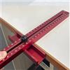 Cocoarm Staffa per Fresatura 3 in 1 Guida per Fresa in Lega di Alluminio con Pannello Ribaltabile Rimovibile 676 Mm di Taglio Circolare per la Lavorazione del Legno per la Rifilatura della Base della