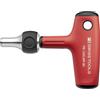 PB Swiss Tools Cacciavite a cricchetto con impugnatura a croce PB 1255.MR-80 | 100% Swiss Made | Cacciavite con manico a croce e porta punte magnetico in acciaio inox per punte di precisione C6 ed E6