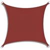 Hiseng Tenda a Vela Ombreggiante Impermeabile Quadrato, Rettangolo Vele Parasole da Giardino Protezione Raggi UV 95% Telo Ombreggiante Terrazzo Telo Ombra Tenda da Sole (Rosso mattone,2x2m)