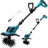ConBlom Motozappa Elettrica a Batteria Compatibile con Makita 18V - 550W Senza Spazzole Pieghevole, Larghezza Lavoro 32cm Profondità 18cm, per Giardino e Prato (Senza Batteria)