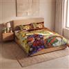 Italian Bed Linen Parure Copripiumino Stampa Digitale SOGNI D'AUTORE, 100% cotone Made in Italy, Set Copripiumino Letto Matrimoniale Sacco Piumino 250x200cm+2 federe 50x80cm - SD58