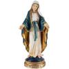 DRW Figura Vergine Miracolosa in Resina Dipinta a Mano 15 cm