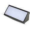 V-TAC VT-8054 Lampada LED da parete rettangolare 12W angolare colore nero da esterno IP65 applique da muro luce bianco naturale 4000k sku 6808
