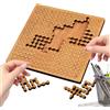 Generico Puzzle Con Geometria In Legno - Puzzle In Legno Difficili E Difficili Per Adulti | Puzzles Educativo Con Vassoio Rompicapo | Puzzles Irregolari In Leg-no Impegnativi Per Amici Di Famiglia (D)