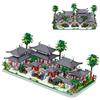 QYEHF Blocchi architettonici cinesi, Cinese Architecture of Suzhou Garden Micro mattoncini da costruzione, 1625PCS modello classico Suzhou Garden decorazione per la casa, classico cinese Suzhou
