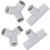 Toyvian Kit di 4 Pezzi Connettori a T per Recinto Bimbi in Plastica, Collegamento Stabile e Facile Installazione per Box Gioco, Uso Interno ed Esterno