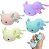 KOIROI Axolotl Giocattolo, 4 pezzi Axolotl Squishy, Axolotl Squeeze Toy, Axolotl Antistress Bambini, Squeeze Giocattoli, Miniature di Axolotl, Giocattolo Adorabile per Bambini e Adulti