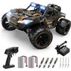DEERC Auto RC fuoristrada veloce 1:14, camion RC ad alta velocità da 40 km/h con faro a LED per ragazzi, auto telecomandata fuoristrada 4x4 da 2,4 GHz, giocattolo Monster Truck, 2 batterie