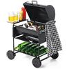 Odoria 1/12 Miniatura Griglia Barbecue con Bottiglie Birra e Boccale Accessori Casa delle Bambole