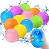 Smirodi 12 Pcs Reusable Water Balloons, Pool Beach water Toys for Boys and Girls, Outdoor Summer Toys for Kids Ages 3-12