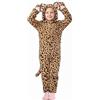 Generico Costume Tuta Animale per Bambini, Tutina Leopardata Ragazze,Bambina Gatto Leopardo Onesie Tuta,Pigiama Set Halloween Carnevale Cosplay,Vestito Bambina 12 Anni