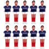 kowaku 10 Pezzi di Calcio Balilla, Giocatori di Calcio, Parti di Attrezzature Sportive per L'intrattenimento, Mini Bambole da Calcio Balilla per La Sala, Rosso Bianco Blu Scuro