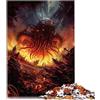 SIBREA puzzle per adulti e bambini Cthulhu Invasion Puzzle per adulti 1000 pezzi Puzzle in legno per adulti e bambini dai 12 anni in su per divertimento in famiglia Dimensioni: 50x75 cm