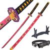 57 SPECIAL REPLICAS - Katana Daemon Slayer bambù - Katana di Legno Decorativo - Cosplay Anime Daemonslayer Catana - Spada Katana Bambou 105 cm