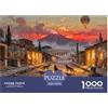 YTPONBCSTUG Italiano Pompei Ruine Vesuvio Eruzione Glow Puzzle in Legno Impermeabile DIY Puzzles Da 1000 Pezzi Per Adulti Impossibili Per Decorazioni Domestiche