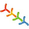 TOKIDNY Giocattolo Boomerang per Ragazzo Ragazza 4 Pezzi, Sicuro e Leggero in Pu, Design Semplice a 3 Foglie, per Intrattenimento all Aperto e Campeggio