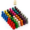 Waldfelsen® Halmakegel: 48 coni in legno di faggio in dodici accessori per giochi da tavolo, 48 Halmakegel