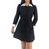 JOPHY & CO. Costume Vestito Bambina Donna a Manche Lunghe Cosplay Halloween Carnevale (cod. 7078) (L, Nero)