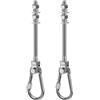 SELEWARE 2 Ganci per Altalena Resistenti, capacità di 680,4 kg, in Acciaio Inox, per Travi in Legno/Acciaio, 17,8 x M2/12,7 cm, per Altalena per Parco Giochi, Altalena, Sedia da Yoga, Sacco da Boxe