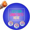 Chuangmeixin 10-1000 palline antistress personalizzate con testo del logo, palline antistress, per alleviare lo stress, flebotomia, regali personalizzati per ufficio, bomboniere di Pasqua (rotonde)