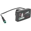 Annadue Pannello di Visualizzazione della Potenza a LED per Bici Elettrica, Display 5P Impermeabile, Supporto per Manubrio da 22,2 Mm, Accessorio di Modifica Bici Elettrica per Visualizzazione Dati