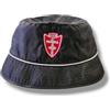 AC MONZA Cappello da Pescatore Sportivo, Nero con Logo Rosso, Stile Bucket Hat
