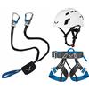 Salewa Set Premium Attac Bremse+Evo Cinghia arrampicata Casco Toxo 3.0