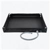 Yhenlovtt e Base doccia da campeggio con tubo di scarico, piatto doccia portatile in tessuto Oxford per tenda, spiaggia, autolavaggio e bagno per animali domestici, 80 x 80 x (nero)