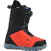 Burton - Stivali da snowboard Moto Boa Regular Black / Fiesta Red Uomo - Uomo - Taglia 45 - Nero