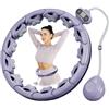 ZLXHDL Hula Hoop con peso sfera con contatore, 15 nodi di circonferenza (60 - 100 cm), Smart Hula Hoop per adulti, regolabile Infinity Hoop per l'allenamento fitness