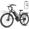 HITWAY 28 Bici Elettrica Uomo/Donna - Autonomia 70-120 km, Motore 250W 35Nm Coppia, Batteria Amovibile 768Wh, E-Bike da Trekking e Città, Bicicletta Elettrica Adulte