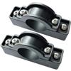 Yhenlovtt utrigger - Staffe di montaggio per stabilizzatore, supporto a clip in nylon per canoa, barca, zattera, accessori di fissaggio per slot motore, nero, 2-
