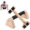 Daelesr 2 Pcs Parallele Basse 25cm, Push Up Board, con Maniglie Antiscivolo, Maniglia Più Spessa, Carico Fino 300kg, Calisthenics Attrezzature, Parallele Ginnastica Artistica per Casa Yoga